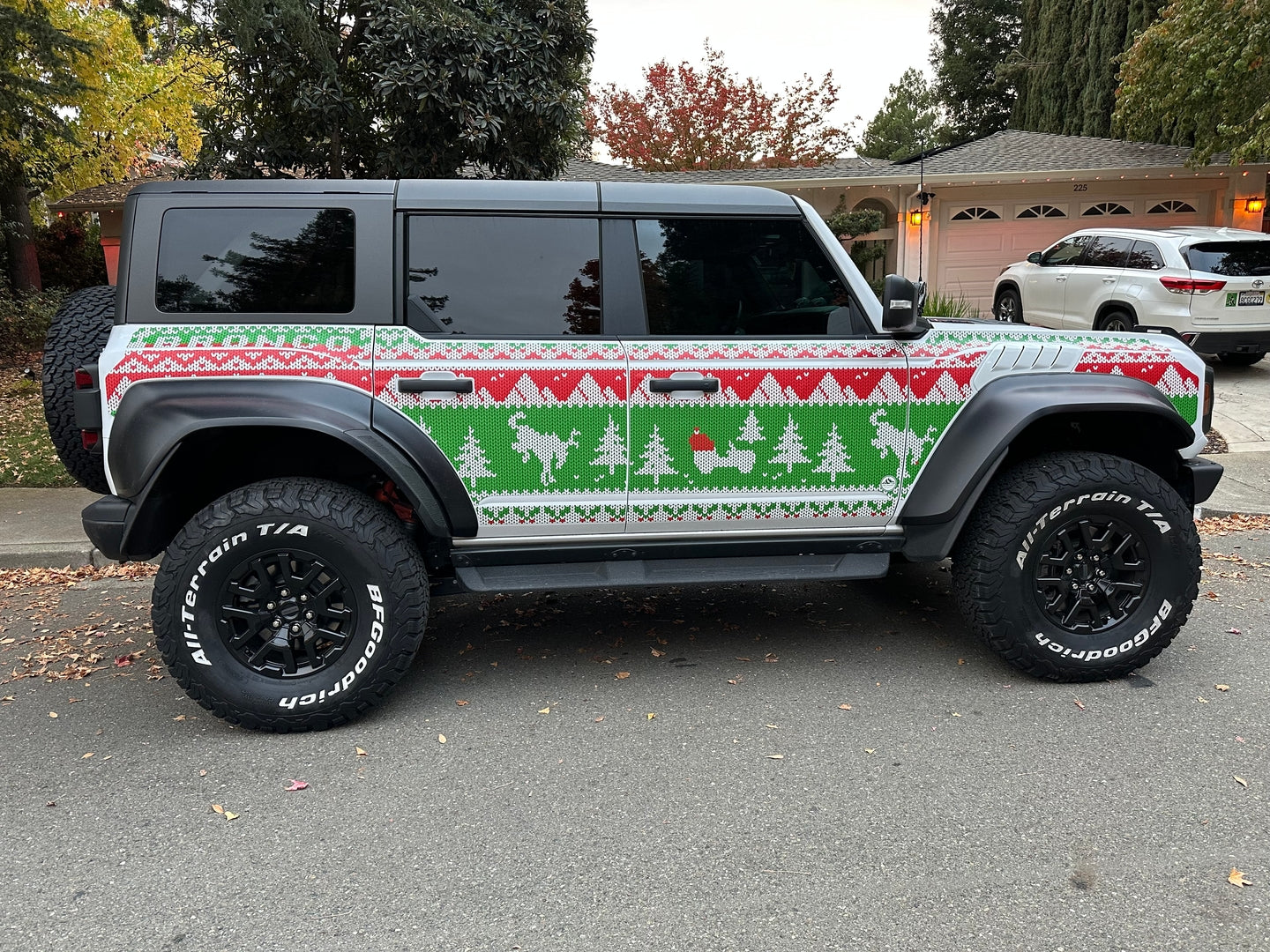 MEK Removable Trail Armor: Bronco Raptor Ugly Sweater Holiday Edition